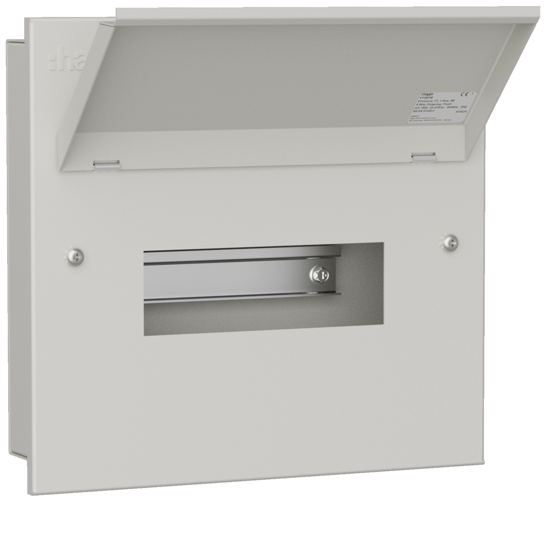 VT06FM - Consumer Unit 6 Way 100A (Flush)